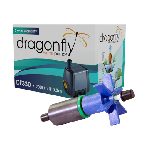 WATERHOUSE DRAGONFLY POND & FOUNTAIN PUMP 330 L/H 1.5M CABLE & 3 CORE PLUG