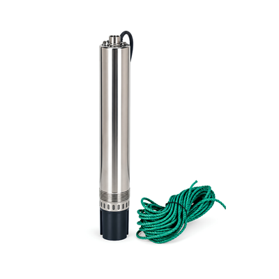 Deep Well Pump 40m Height submersible water pump with 4,500 L/h maximum flow, 230V motor, 20m cable, 25mm outlet and stainless steel motor cover for JoJo tank water supply, household pressure boosting and garden irrigation.