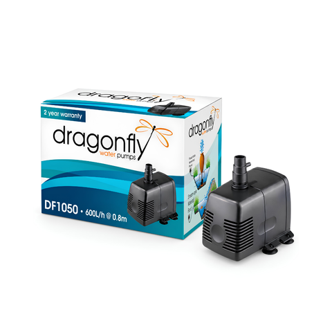 Dragon Fly DF1050 18W water feature pump with 1000L/h maximum flow and 1.5m head for fountains, aquariums and koi ponds