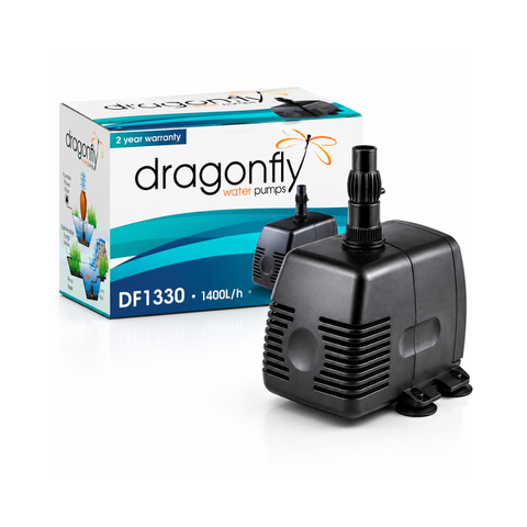 Dragonfly DF1330 Pond & Fountain Pump – 1400 Litres Per Hour Water Feature Pump