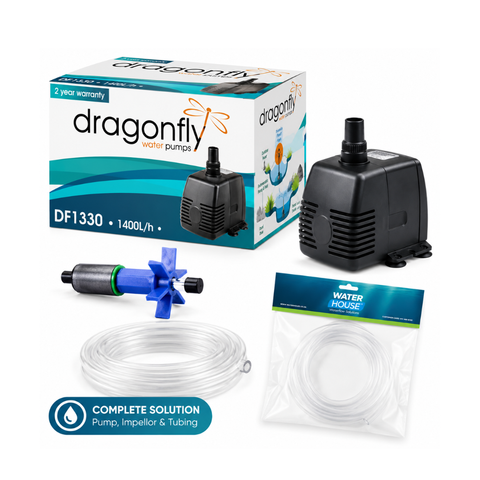 Dragonfly DF1330 Pond & Fountain Pump – 1400 Litres Per Hour Water Feature Pump