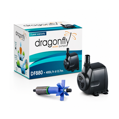 Dragonfly DF880 Pond & Fountain Pump – 800 Litres Per Hour Water Feature Pump