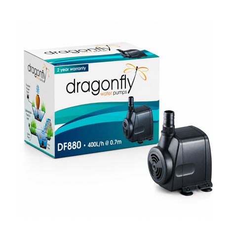 Dragonfly DF880 Pond & Fountain Pump – 800 Litres Per Hour Water Feature Pump