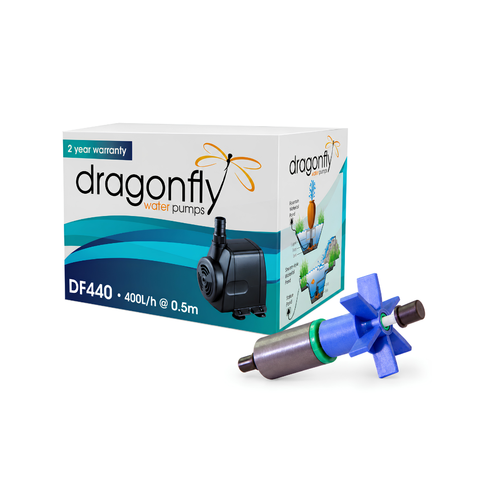 DragonFly DF440 500L/h submersible pond and fountain water pump with 0.9m maximum head for water features, aquariums and koi ponds