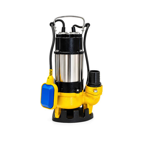 DV180F 0.18kW Submersible Sewage Drainage Pump with 6,000 L/h maximum flow rate, 7m maximum head, stainless steel shaft and built-in thermal protection for wastewater drainage.
