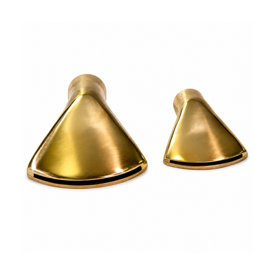 Flat Mouth Brass Fountain Nozzle for creating wide sheet water effects in ponds, garden fountains and decorative water features