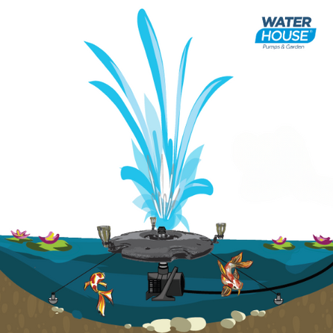 LARGE FLOATING FOUNTAIN