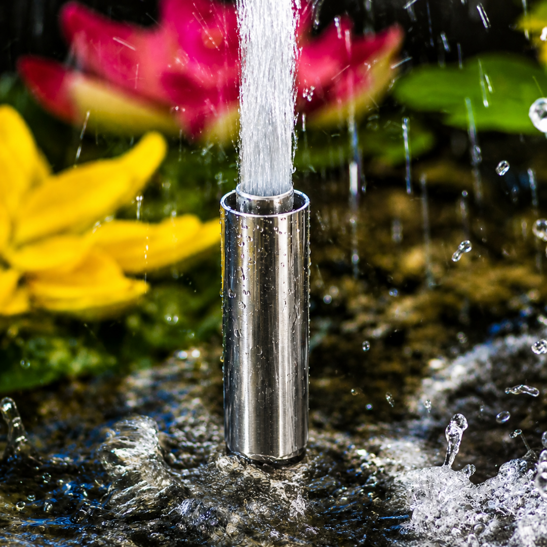 Frost Shape Fountain Nozzle for creating aerated frothy water displays in ponds, garden fountains and decorative water features