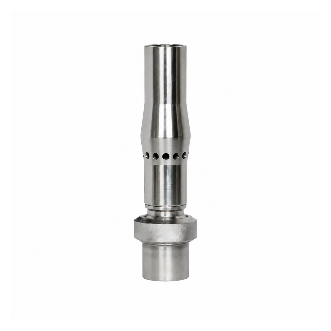 Frothy Aerated Fountain Nozzle for creating soft, highly aerated water displays in ponds, garden fountains and decorative water features