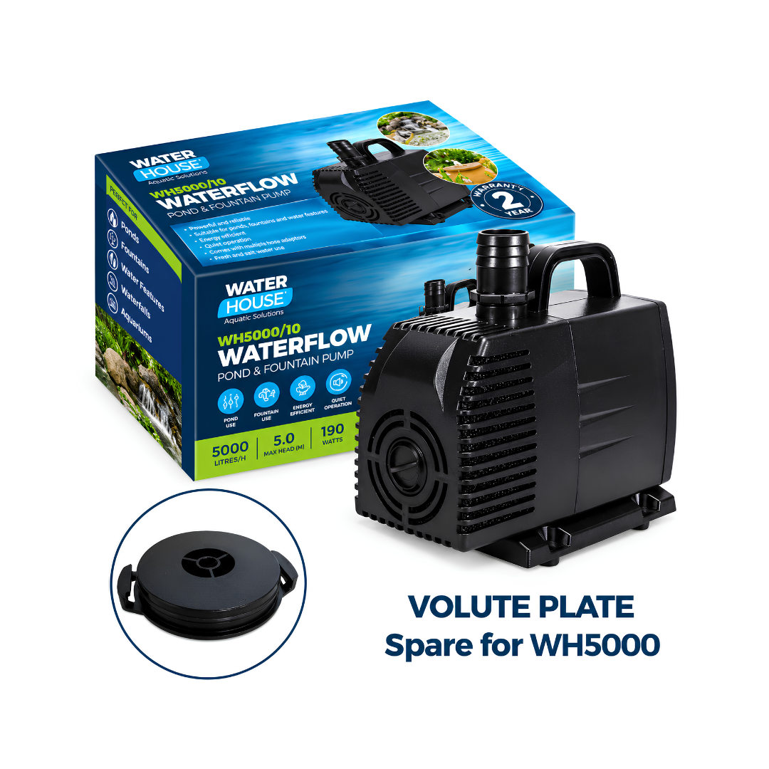 Replacement impeller holder volute plate spare part for WH5000/10 water pump, designed to support correct impeller positioning and efficient water circulation.