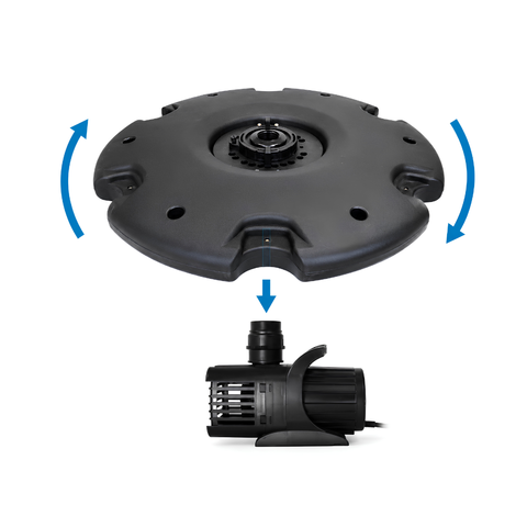 Large Floating Fountain for ponds, dams and lakes with decorative water spray displays and aeration