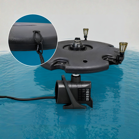 Large Floating Fountain for ponds, dams and lakes with decorative water spray displays and aeration