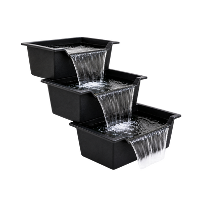 Lipped Pond Basin Waterfall - Stackable Water Feature Basin