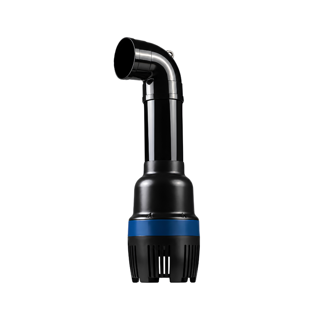 Low Pressure Hi-volume Vertical Pond Pump 40,000l/h 550 watt submersible tube pump for large koi ponds, garden waterfalls, landscape fountains and filtration systems, featuring 5.5m maximum head, 110mm outlet, ceramic shaft and built-in motor protection.