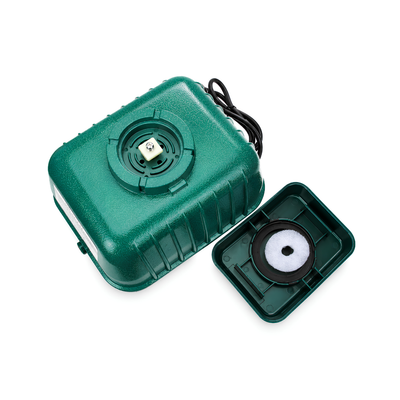 LP60 60W aluminium diaphragm air pump delivering 70L/min (4200L/h) with 0.037 MPa pressure and included 14-port air manifold for pond, aquarium and fish farm aeration.