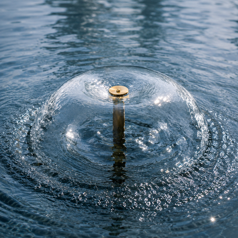 Mushroom Fountain Nozzle for creating smooth mushroom-shaped water displays in ponds, garden fountains and decorative water features