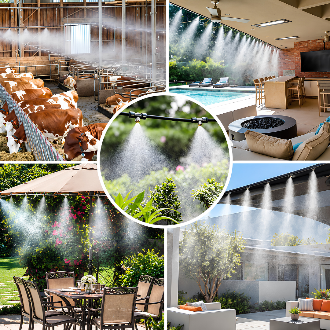 1/4-inch high-pressure patio misting pipe and RO tubing with 6mm outer diameter and 4mm inner diameter, rated for 4 to 8 bar pressure
