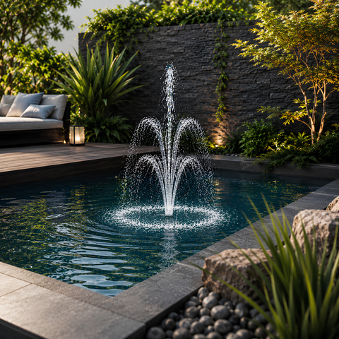 Plastic 3-Tier Fountain Nozzle for creating three-tier water displays in ponds, garden fountains and decorative water features