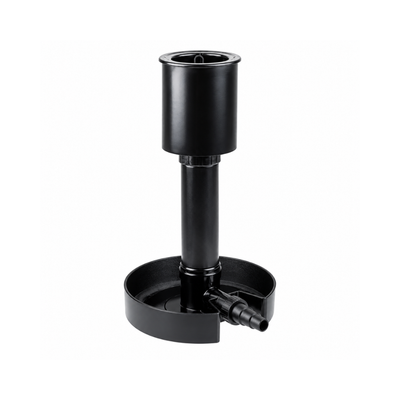 Mechanical pond leaf skimmer with telescopic floating suction head, removable debris basket and 20–40mm connection for ponds up to 25 square metres