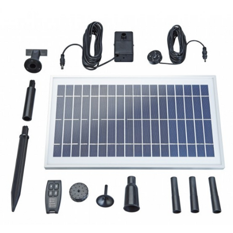 Solar Pond 600 Solar Fountain Kit with Remote
