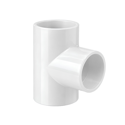50mm Pool Tee 90° with three socket connections for swimming pool pipework