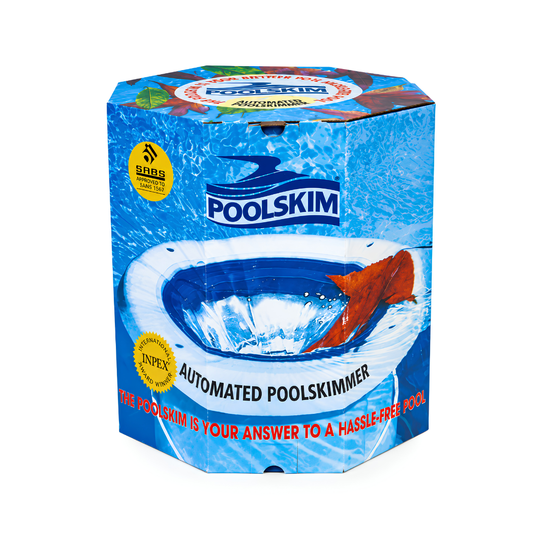 Poolskim swimming pool leaf catcher and surface skimmer with nylon mesh bag for removing floating leaves, grass, hair and debris from pools