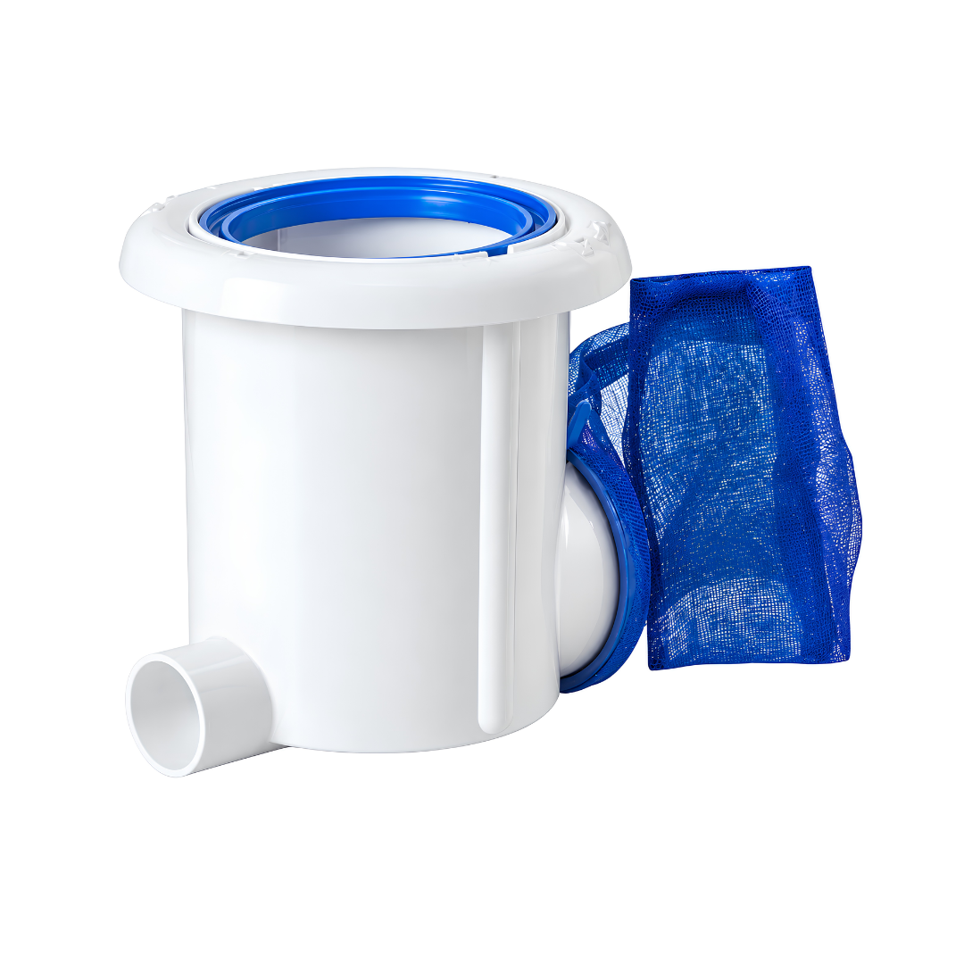 Poolskim swimming pool leaf catcher and surface skimmer with nylon mesh bag for removing floating leaves, grass, hair and debris from pools