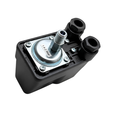 PS-02C adjustable water pump pressure switch with 1.4 to 5.6 bar pressure range for booster pumps and pressure vessel systems