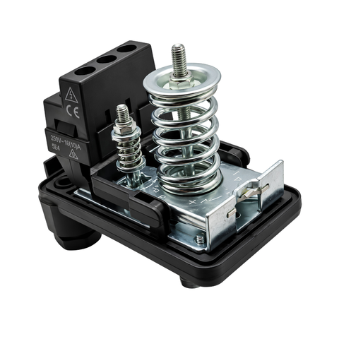 PS-02C adjustable water pump pressure switch with 1.4 to 5.6 bar pressure range for booster pumps and pressure vessel systems