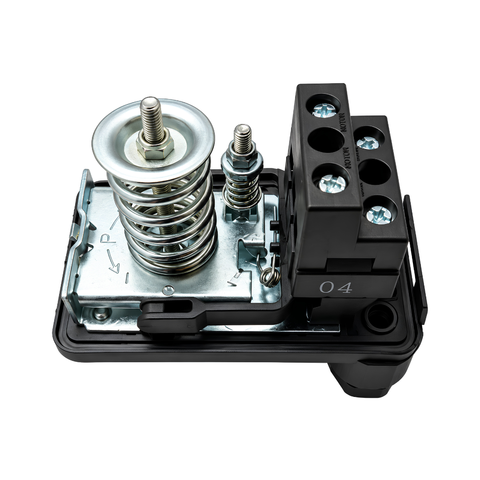 PS-02C adjustable water pump pressure switch with 1.4 to 5.6 bar pressure range for booster pumps and pressure vessel systems