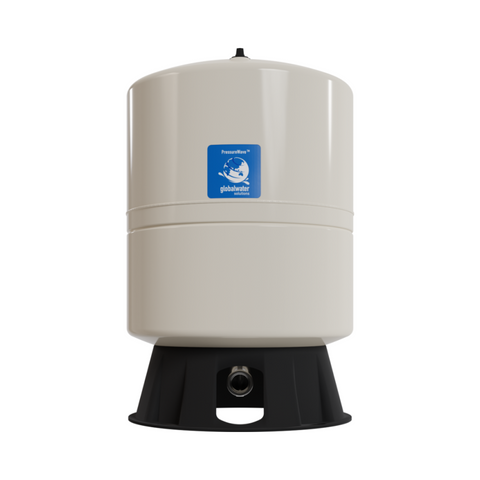 PressureWave Vertical Water Pressure Tanks available in 60L, 100L, 150L, 200L, 300L and 450L capacities, featuring steel construction, butyl diaphragm and stainless steel connections for booster pumps, irrigation and water pressure systems.