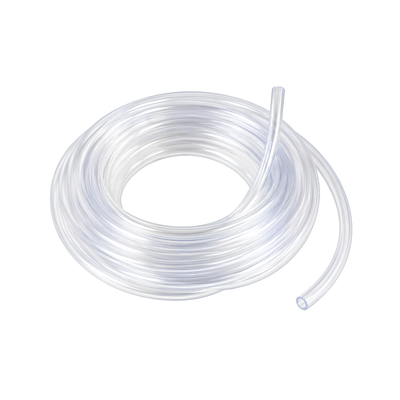 PVC Prepacked Clear Tubing Pipe 4m Roll, flexible transparent PVC tubing available in multiple sizes and single-wall or double-wall options for pond pumps, aquariums, fountains, water features and air pump connections.