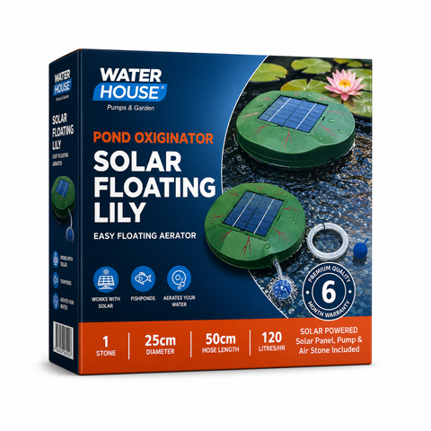 Solar Air Lily for Fish Ponds – Floating Pond Aerator & Oxygenator