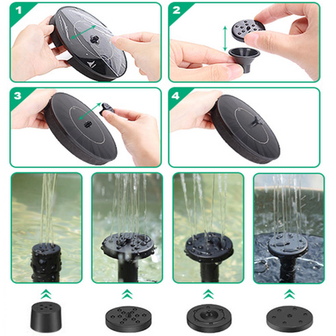 Floating Solar Fountain 7V 1.4W