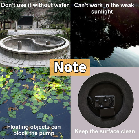 Floating Solar Fountain 7V 1.4W