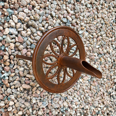 Small Straight Round Daisy Water Spout for wall-mounted garden fountains, ponds and decorative water features