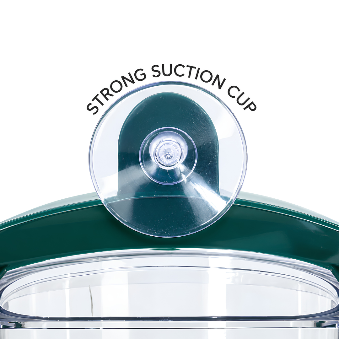 Waterhouse transparent window bird feeder with suction cup mount and 200ml seed holder for close-up birdwatching at home or in apartments