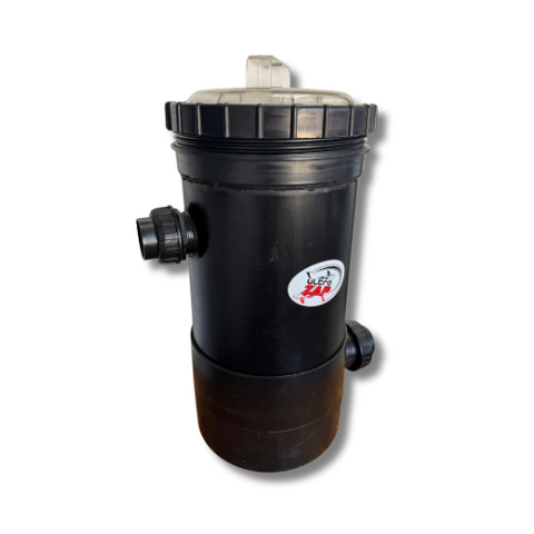Ultra Zap 50mm Vacuum Pressure Inline Leaf Trap for Ponds - 160mm Diameter