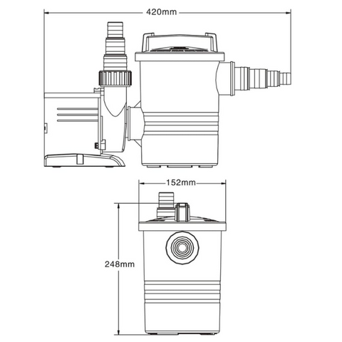 INFLATABLE POOL SELF FREQUENCY VARIATION PUMP 9