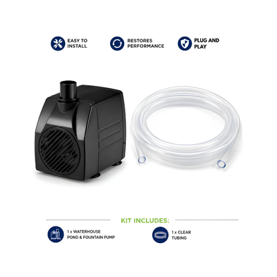 Waterhouse WH1000 1000 L/h Submersible Pond and Fountain Pump for ponds, fountains and decorative water features