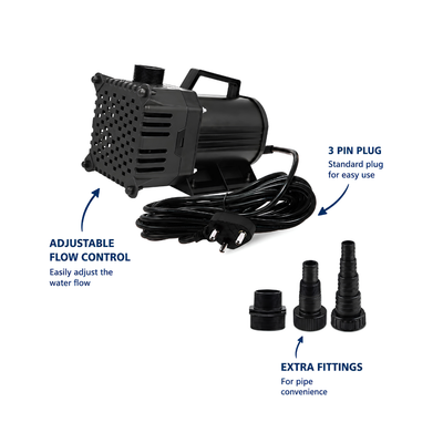 Waterhouse 30000 L/h High Volume Submersible Pond Pump for large ponds, dams, fountains and water features