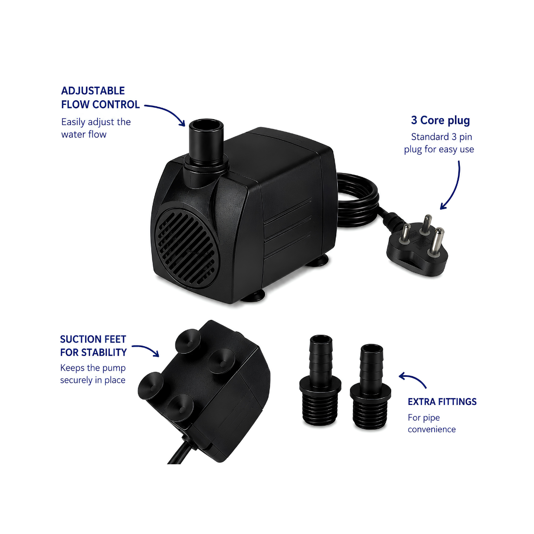 Waterhouse WH360 360 L/h Submersible Pond and Fountain Pump for ponds, fountains and decorative water features