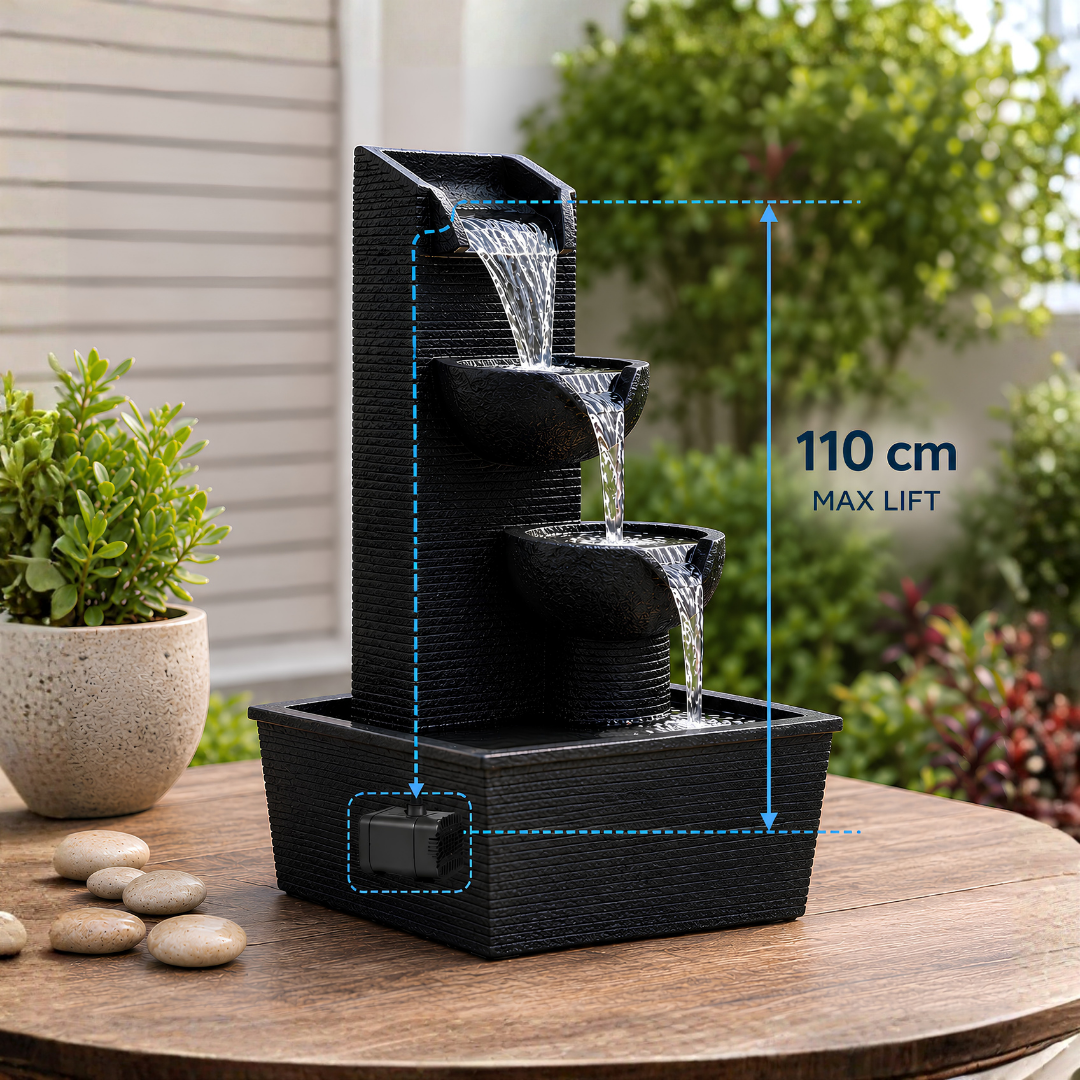 Waterhouse WH500 500 L/h Submersible Pond and Fountain Pump with 1.1m maximum lift for ponds, fountains and decorative water features