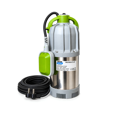 Waterhouse WQ1000127-4P 1000W submersible clean water drainage pump with 6500L/H flow and 40m max head