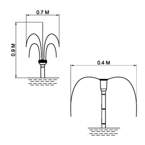 Solar Submersible Pond Pump 680L/H