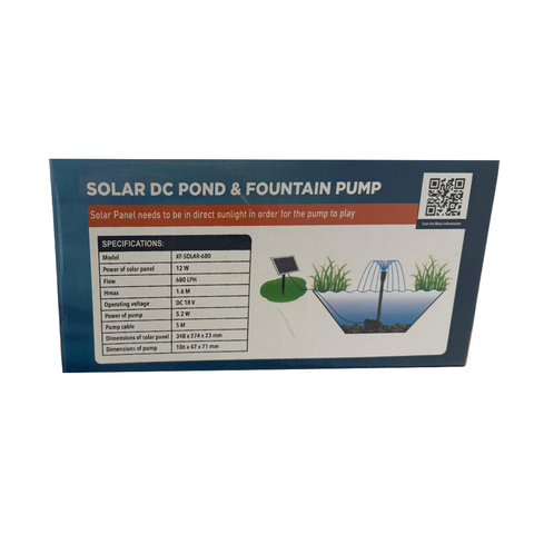 Solar Submersible Pond Pump 680L/H