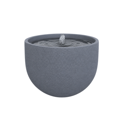ZenSphere Fountain Bowl contemporary outdoor water feature for gardens, patios, courtyards and landscaped spaces