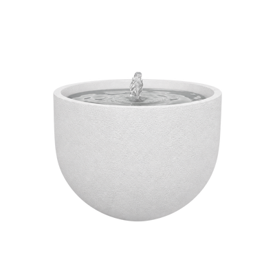 ZenSphere Fountain Bowl contemporary outdoor water feature for gardens, patios, courtyards and landscaped spaces
