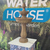 Rustic tiered water feature with ornate antique-style bronze finish and two-tier garden fountain design