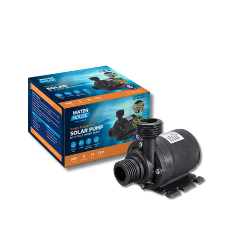 SOLAR DC 12 VOLT SUBMERSIBLE 5M SOLAR PUMP 800L/H FOR PONDS & HYDROPONICS